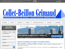 Tablet Screenshot of collet-beillongrimaud.fr